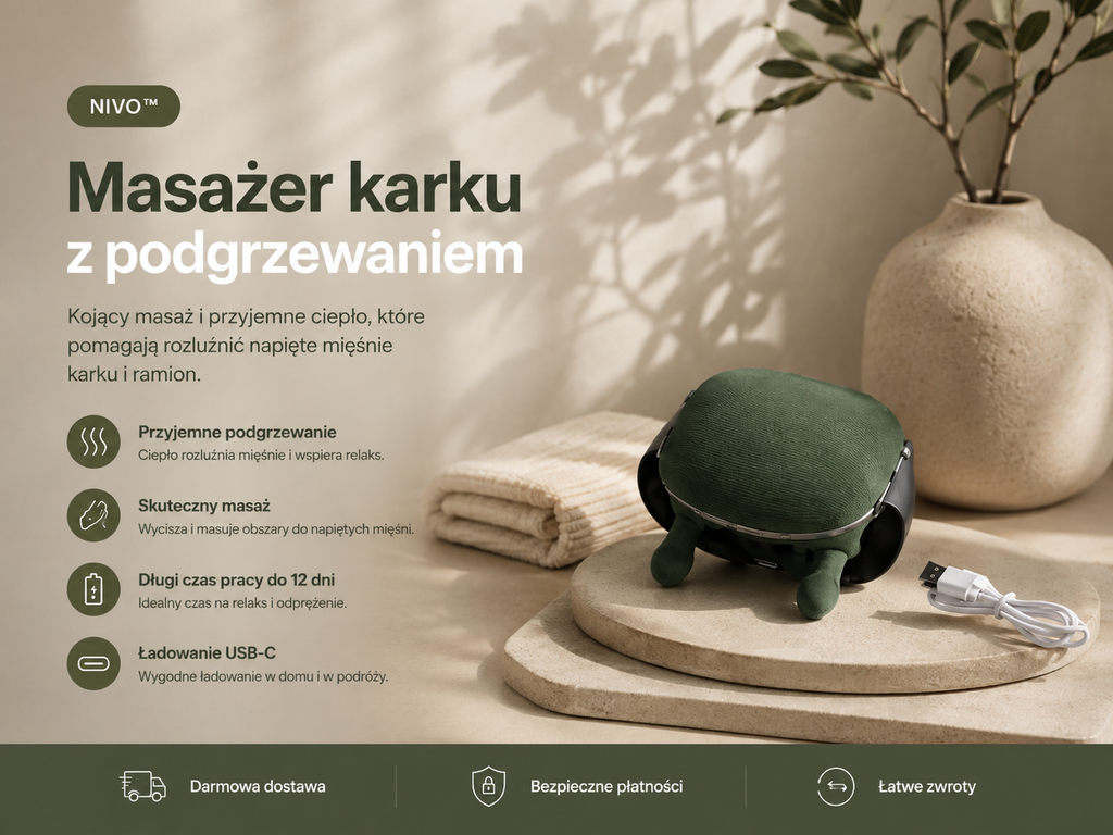 Nivo™– Masażer karku z podgrzewaniem