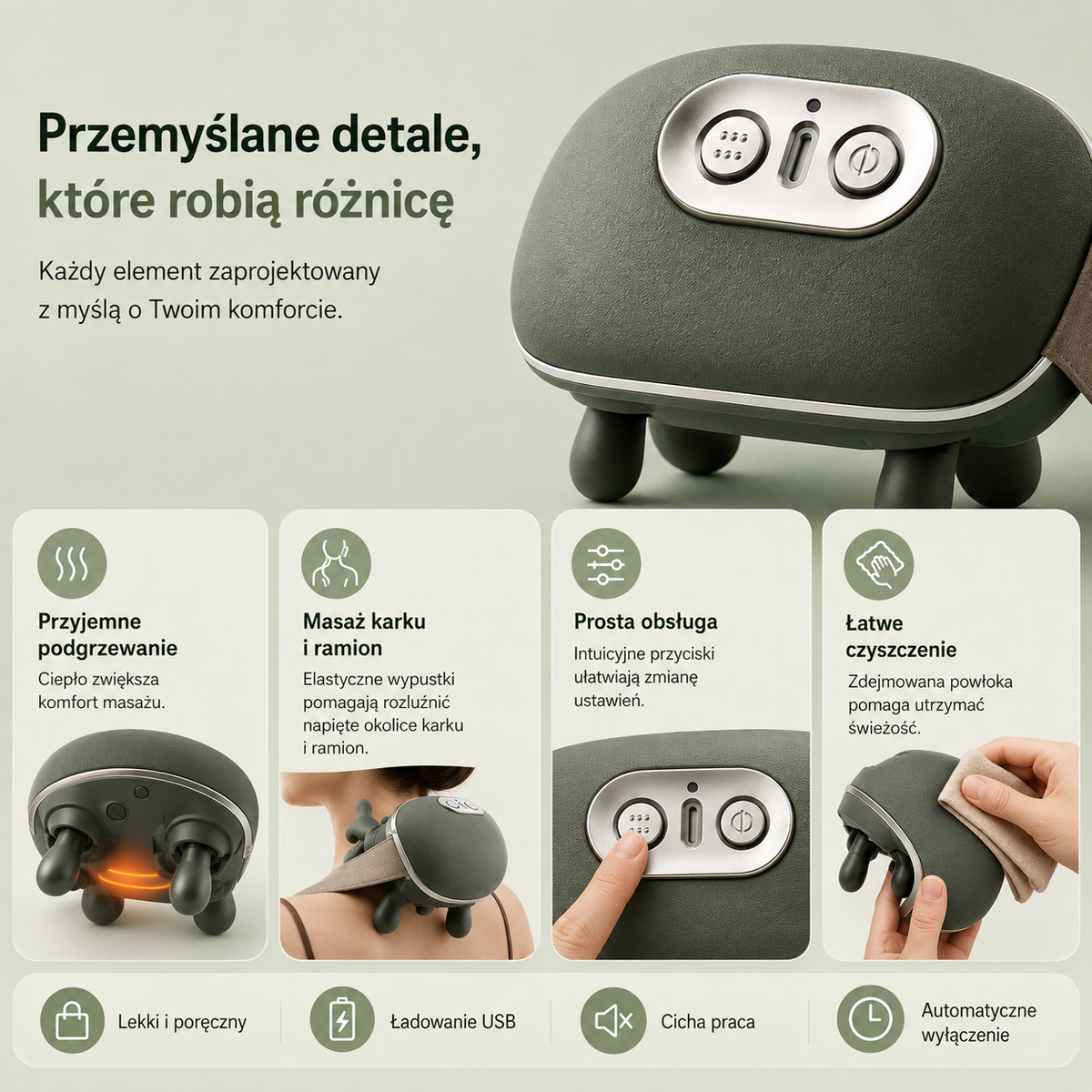 Nivo™– Masażer karku z podgrzewaniem
