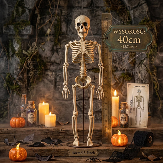 Ruchomy Szkielet Halloween 40 cm – Dekoracja Horror